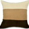 Set of 4 Brown, Latte & Cream Faux Suede 18" Cushion Covers