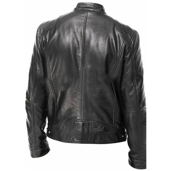 Men's Biker Vintage Leather Black Fashion Jacket