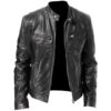 Men's Biker Vintage Black Fashion Jacket