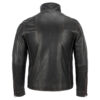 Men's Black Rivet Moto Leather Jacket