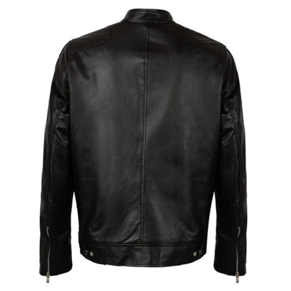 Men's Leather Black Classic Style Jacket