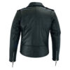 Women's Biker Real Leather Black Jacket