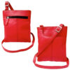 Red Leather Cross Body Bag Messenger Bag Unisex