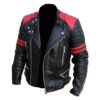 Men's Fight Club Brando Black Leather Jacket