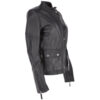 Women's Black Roadmaster Leather Biker Jacket