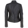 Women’s Red Lineage Black Leather Jacket